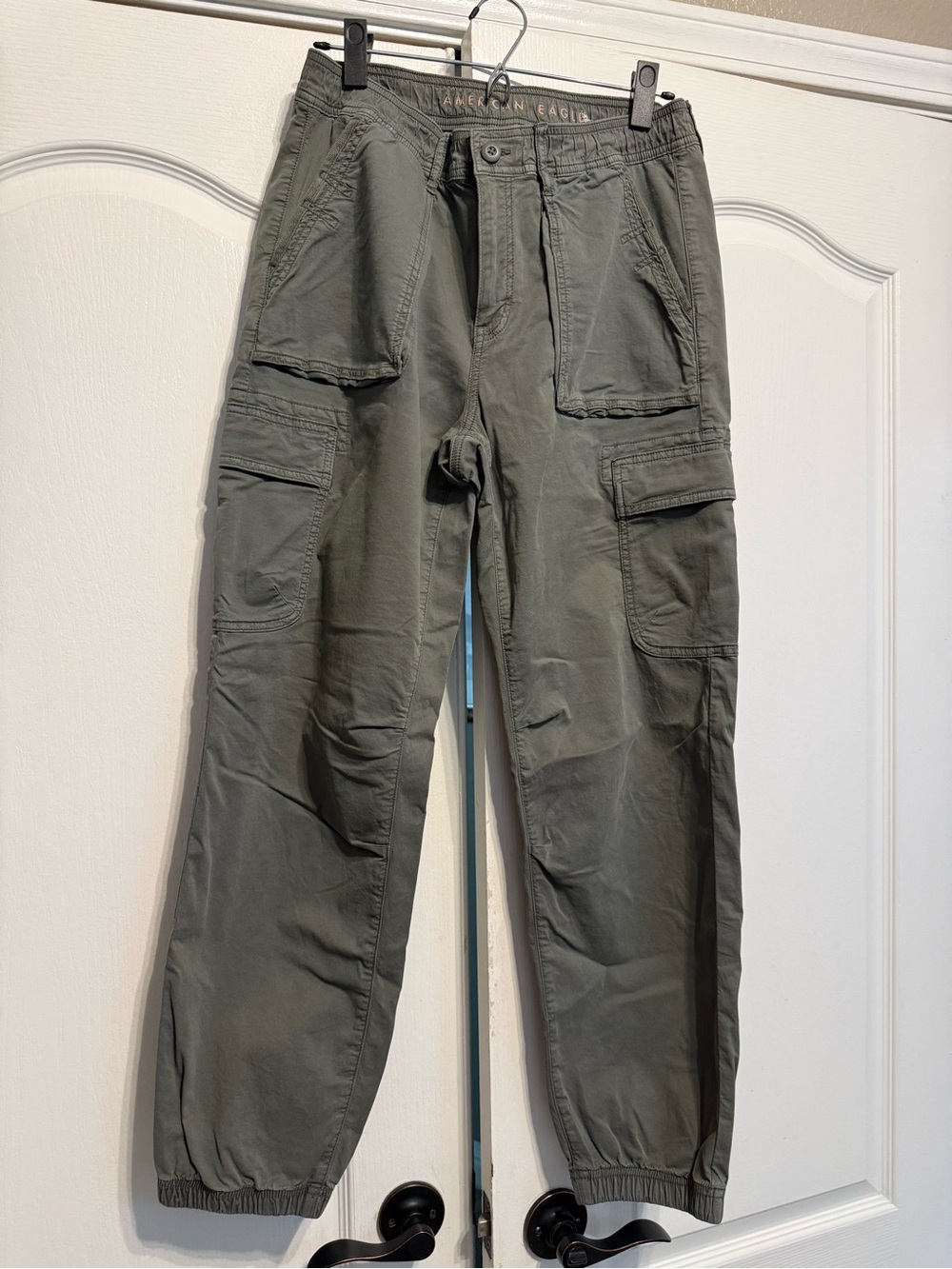 American Eagle Olive Green Cargo Jogger Pants